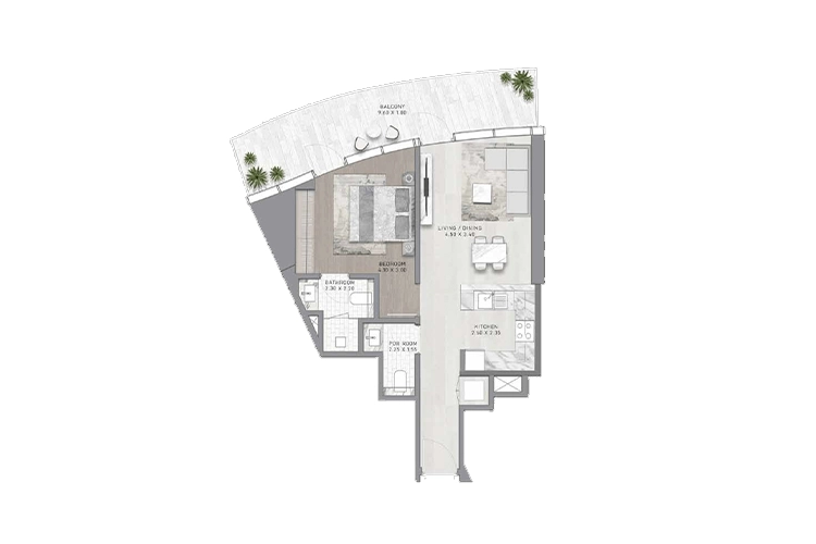 Altitude by DAMAC Floor Plan