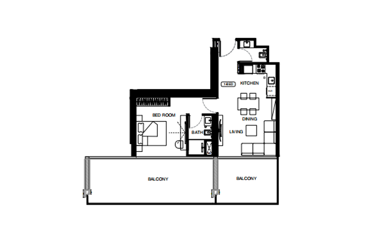 Binghatti Starlight Floor Plan