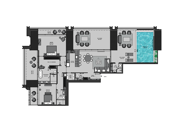 Burj Binghatti Jacob & Co Residences Site Layout
