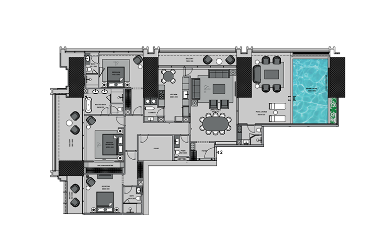 Burj Binghatti Jacob & Co Residences Site Plan