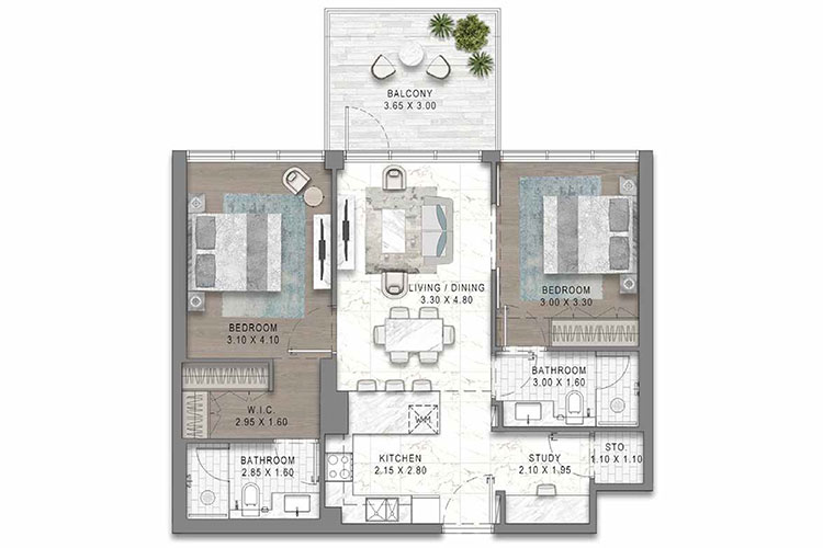 The Eden at Sobha Central Floor Plan