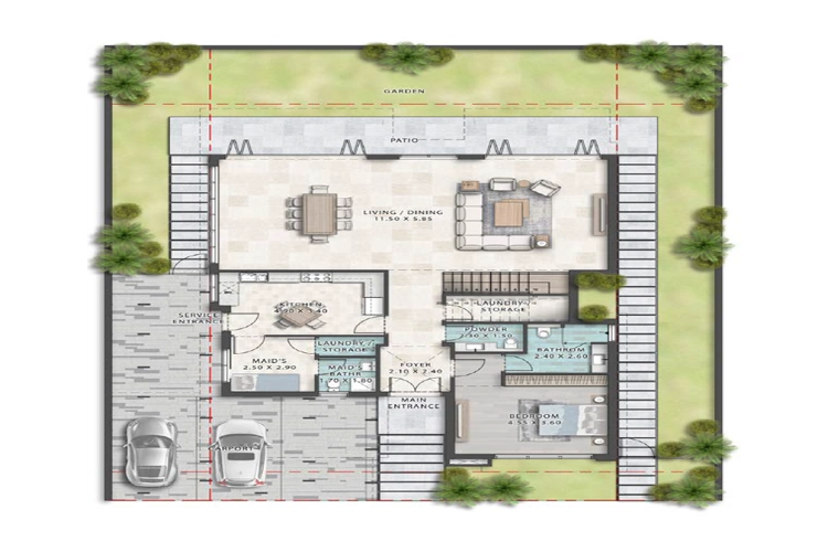 Damac Islands Floor Plan