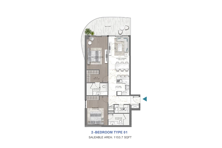 DAMAC Lagoon Views Floor Plan