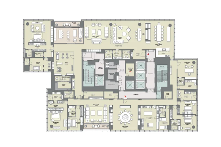 The S Tower Floor Plan